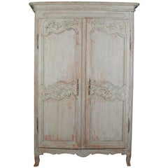 Antique French Painted Armoire