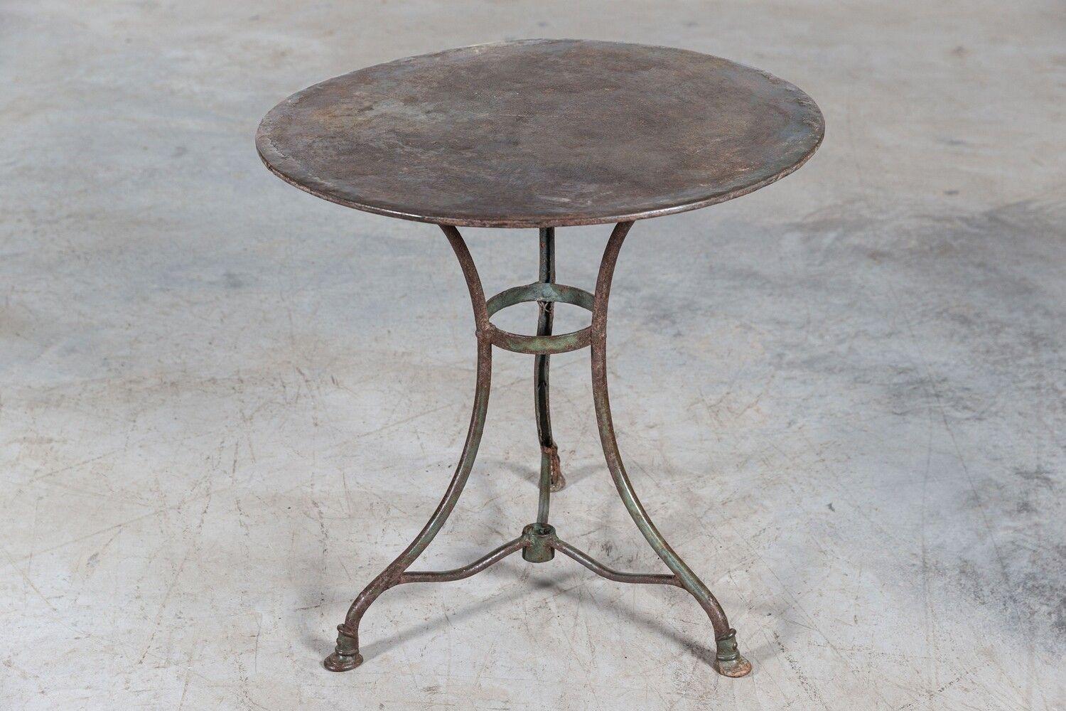 French Painted Arras Iron Side Table 6