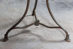 French Painted Arras Iron Side Table