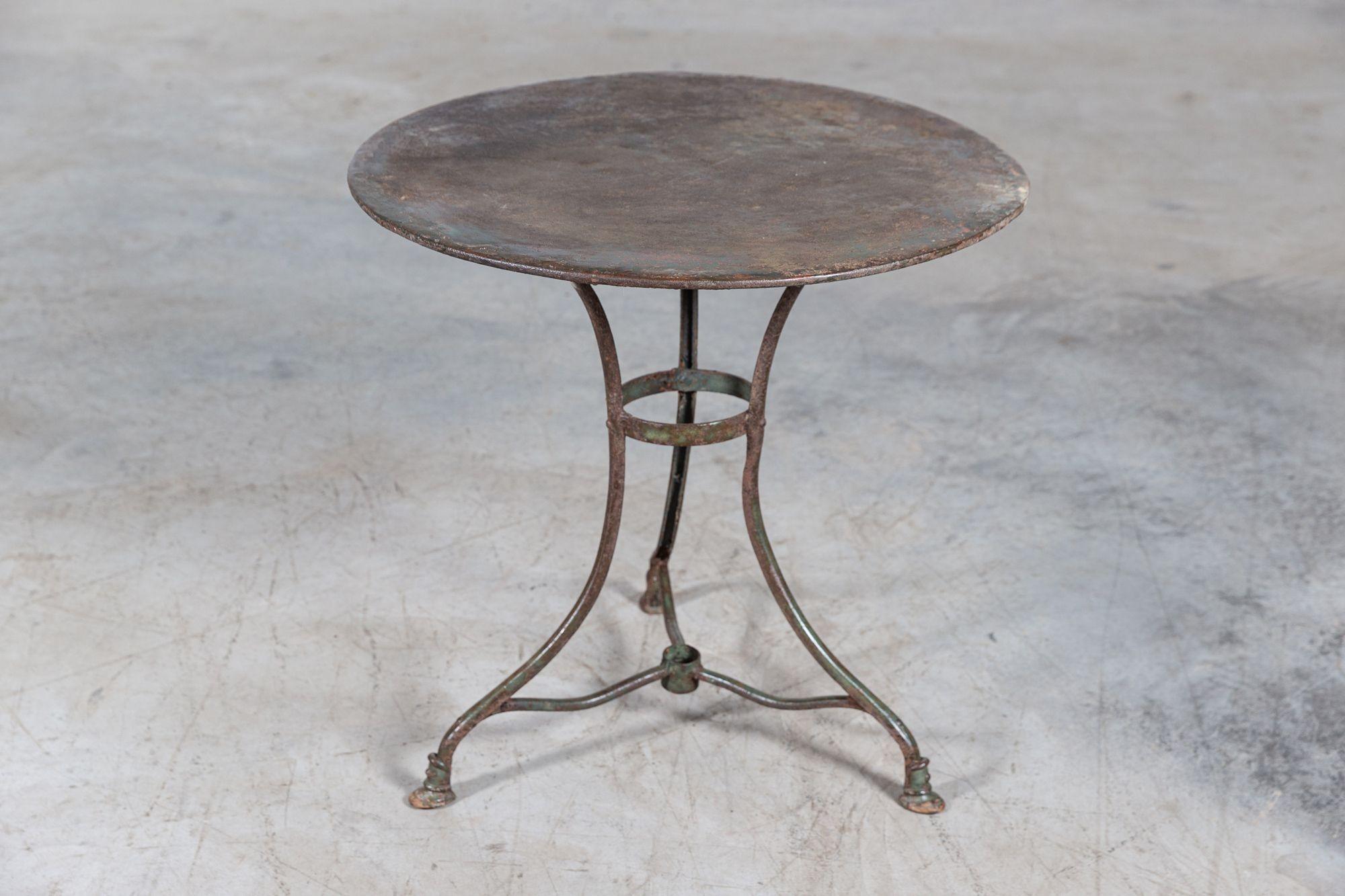 French Painted Arras Iron Side Table In Good Condition In Staffordshire, GB