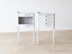 French Painted Bedside Tables, Mid-20th Century