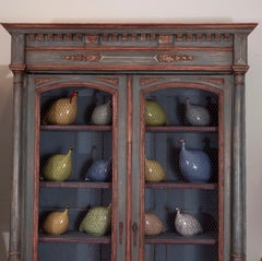 French Painted Bibliotheque