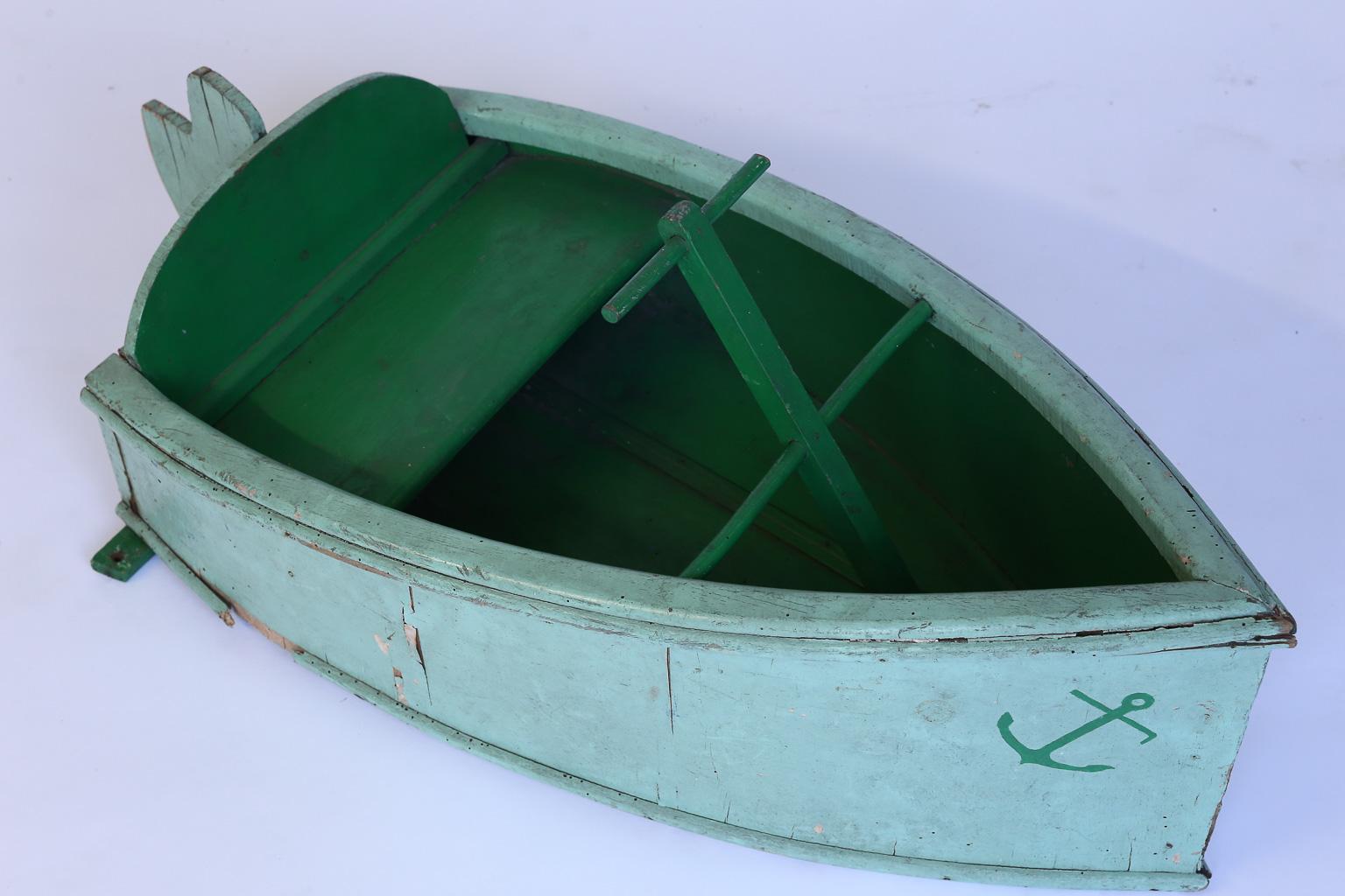 20th Century French Painted Boat from a Children's Carousel Ride