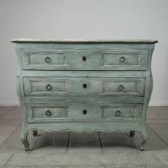 French, Painted Bombe' Commode