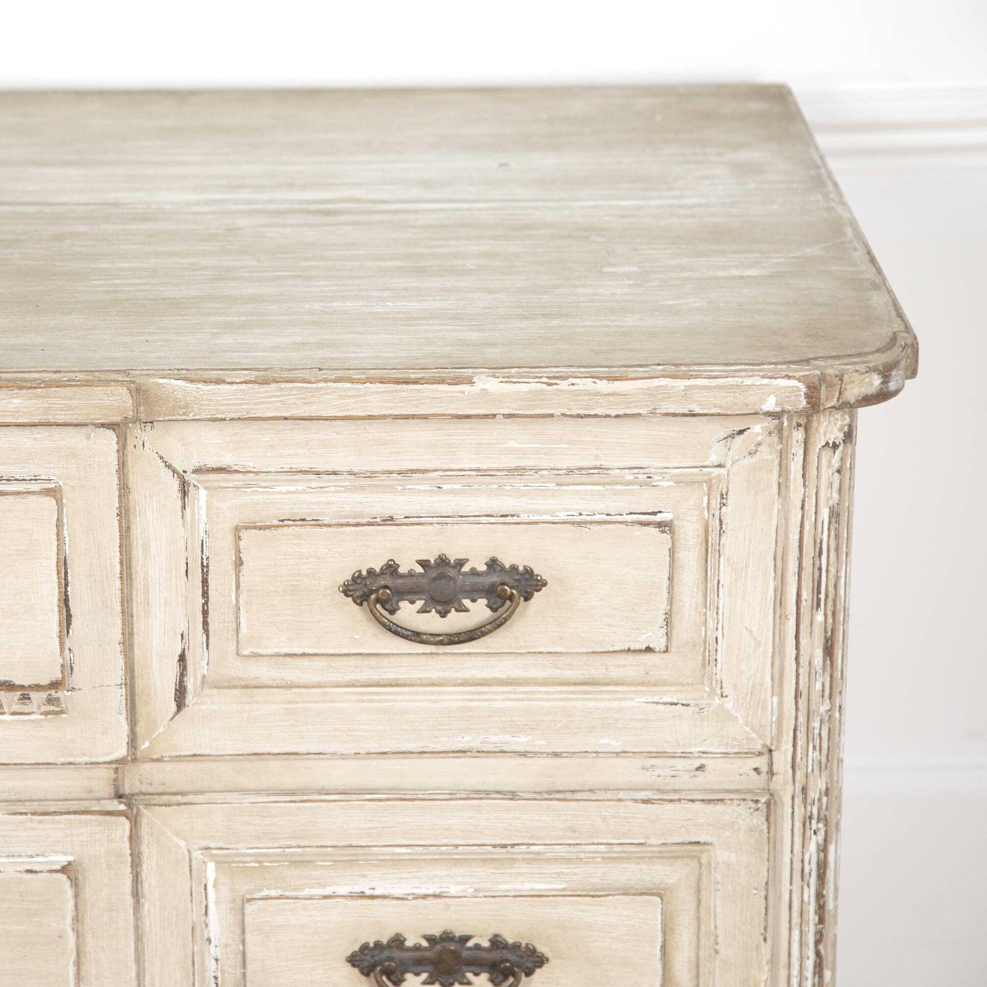 French Painted Breakfront Commode 4