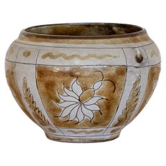 French Painted Ceramic Bowl by Vallauris