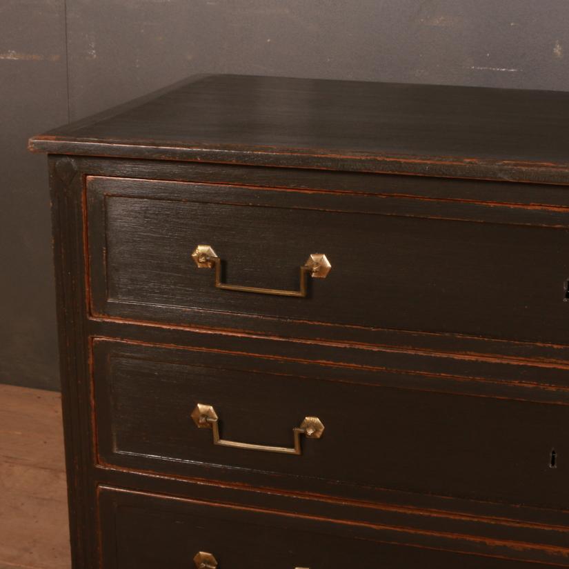 Hand-Painted French Painted Commode