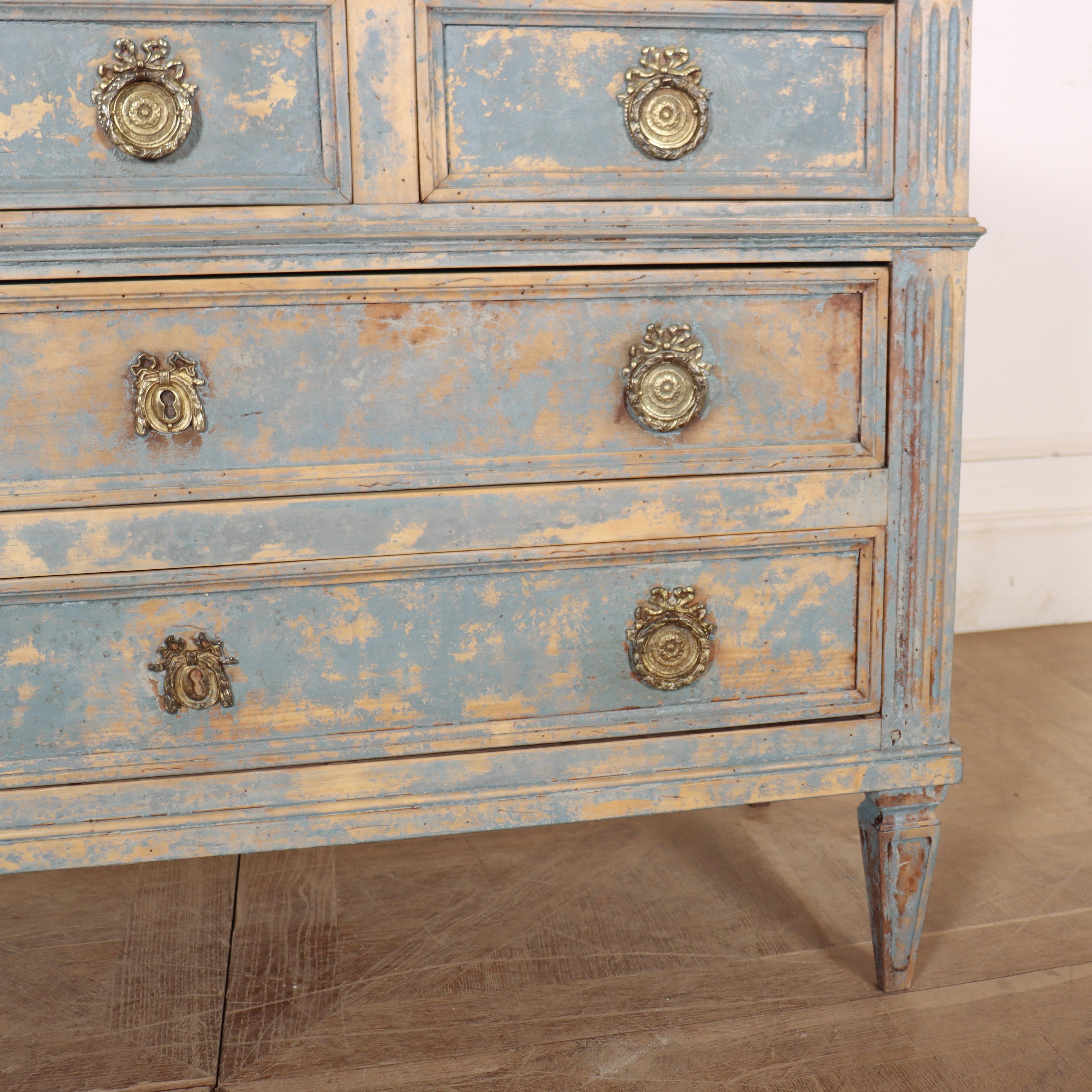 19th Century French Painted Commode For Sale