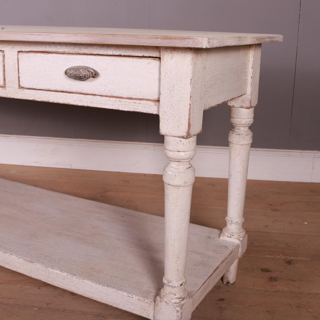 French Painted Console Table In Good Condition In Leamington Spa, Warwickshire