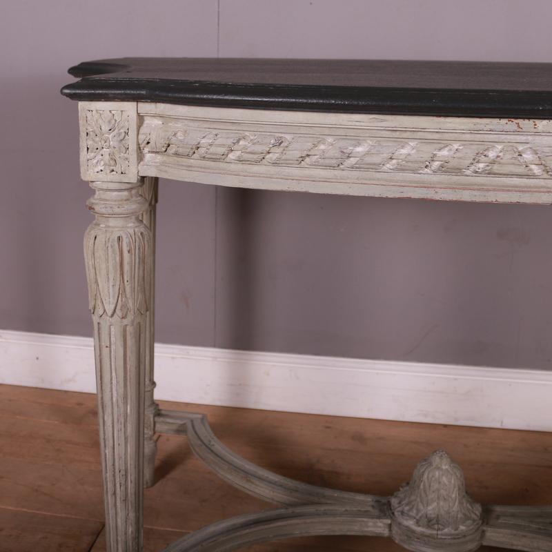 French Painted Console Table In Good Condition For Sale In Leamington Spa, Warwickshire