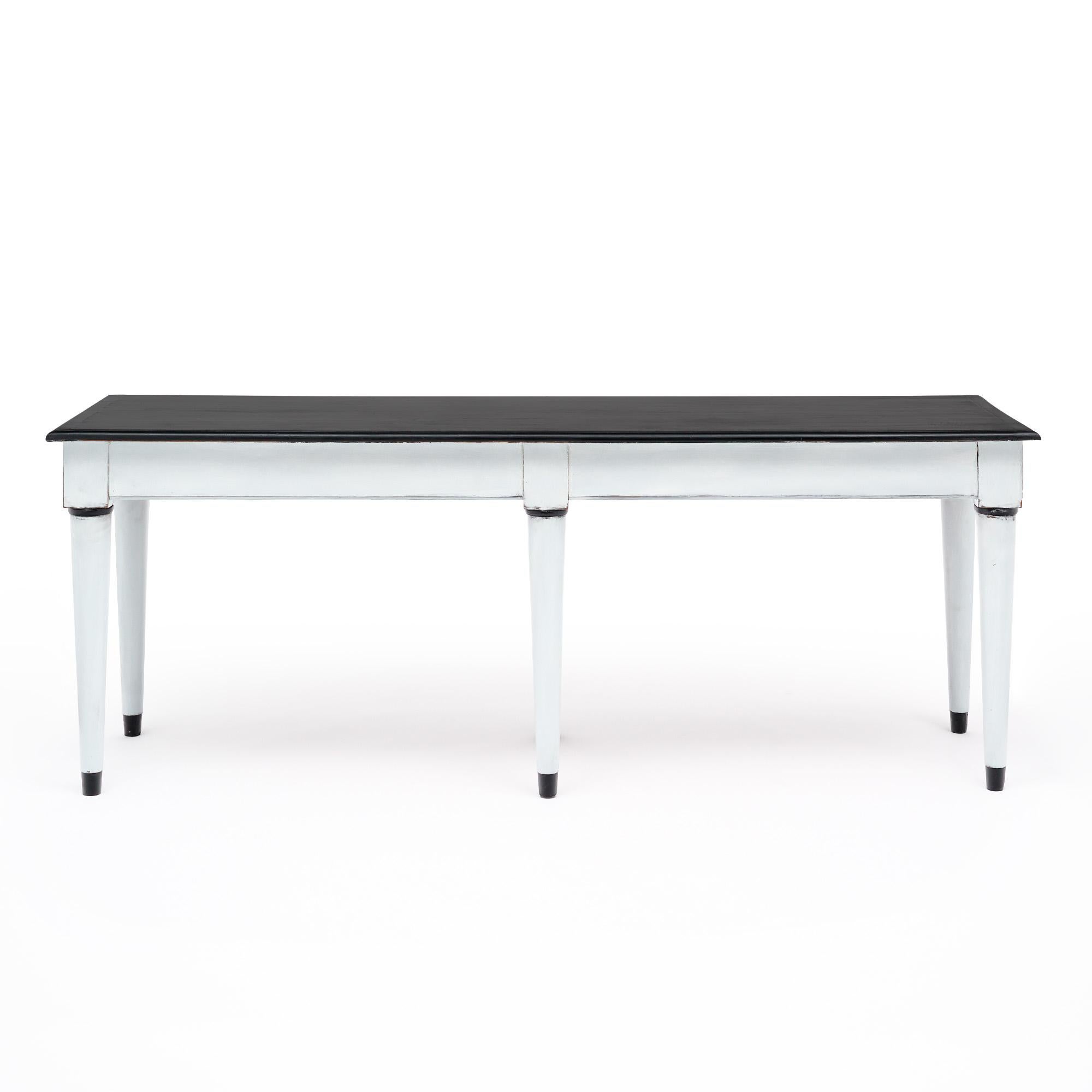 Early 20th Century French Painted Console Table For Sale