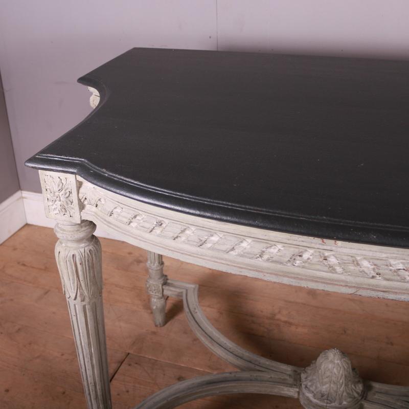 French Painted Console Table For Sale 1