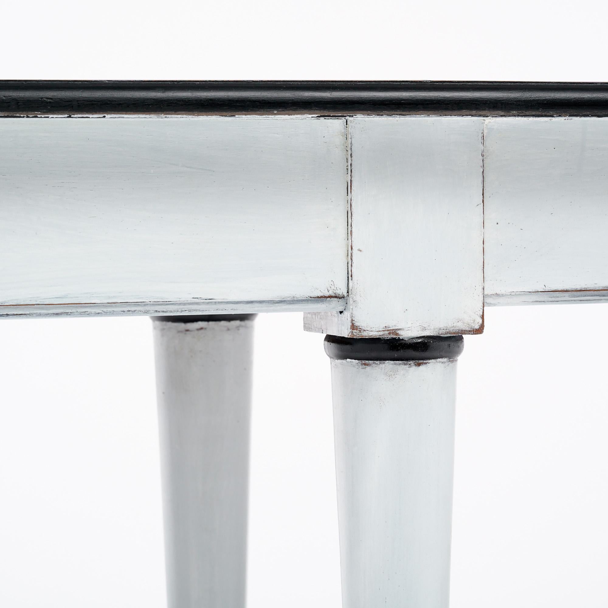 French Painted Console Table For Sale 1