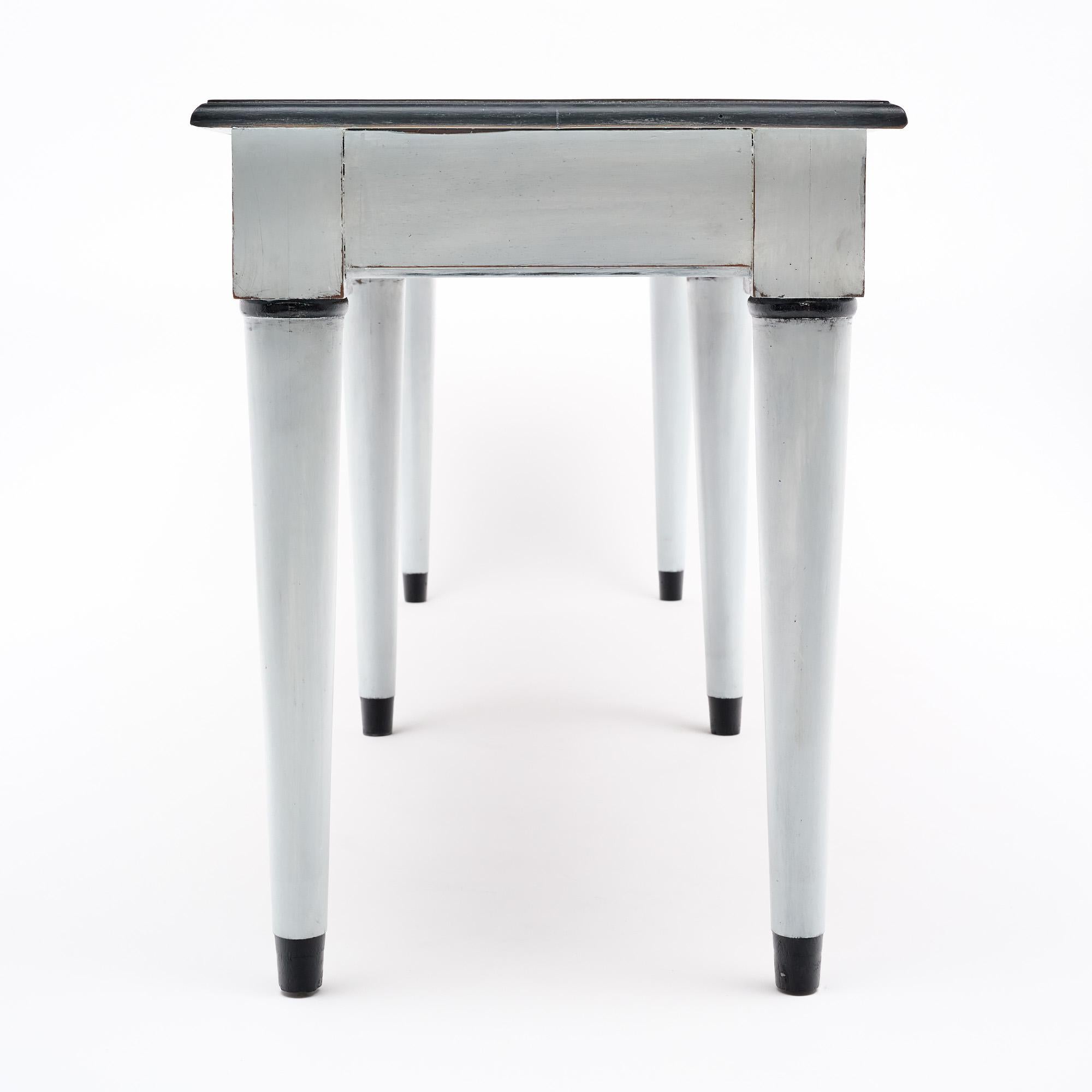 French Painted Console Table For Sale 3