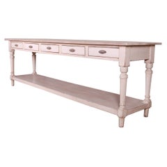 French Painted Console Table