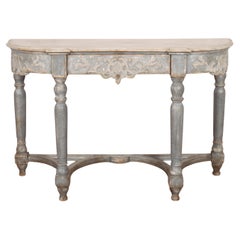 French Painted Console Table