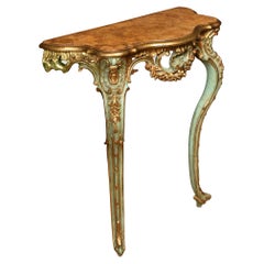 Antique French Painted Console Table