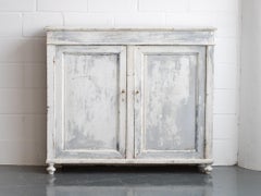French Painted Cupboard, Late 19th Century