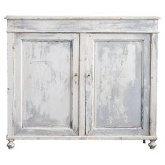 French Painted Cupboard, Late 19th Century