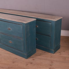 French Painted Drapers Drawers