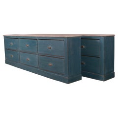 French Painted Drapers Drawers