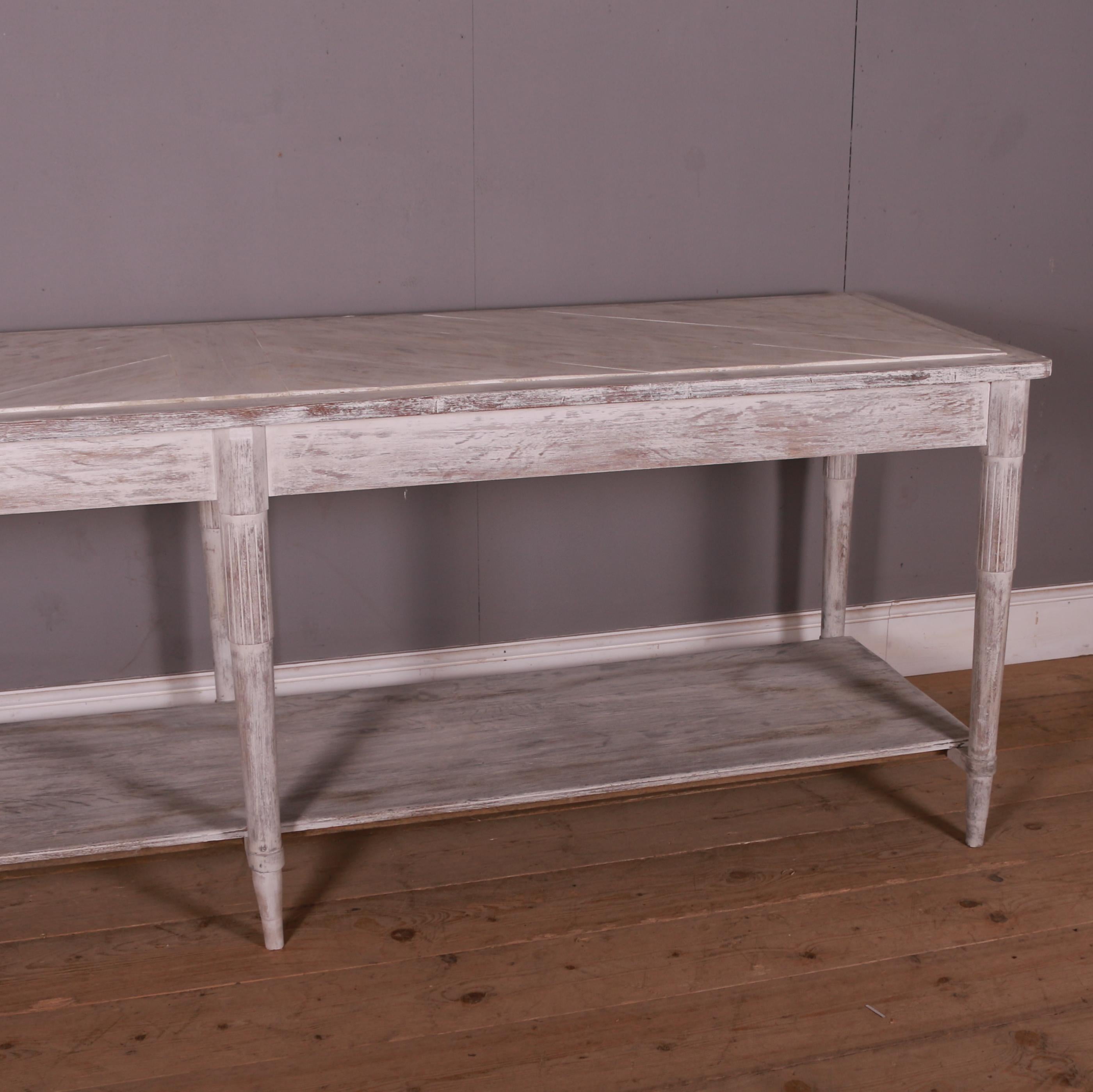 French Painted Drapers Table For Sale 5