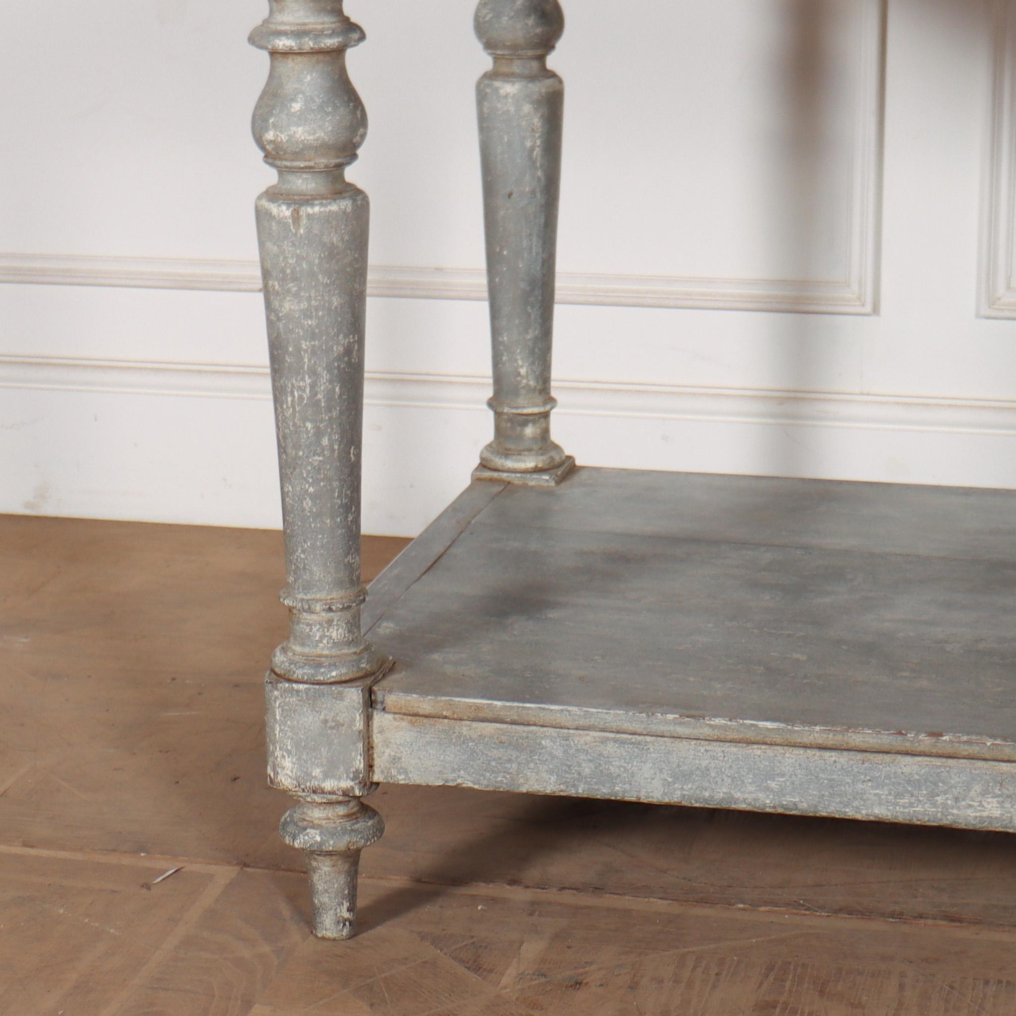 19th Century French Painted Drapers Table