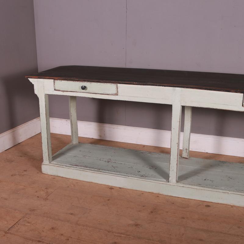 Pine French Painted Drapers Table