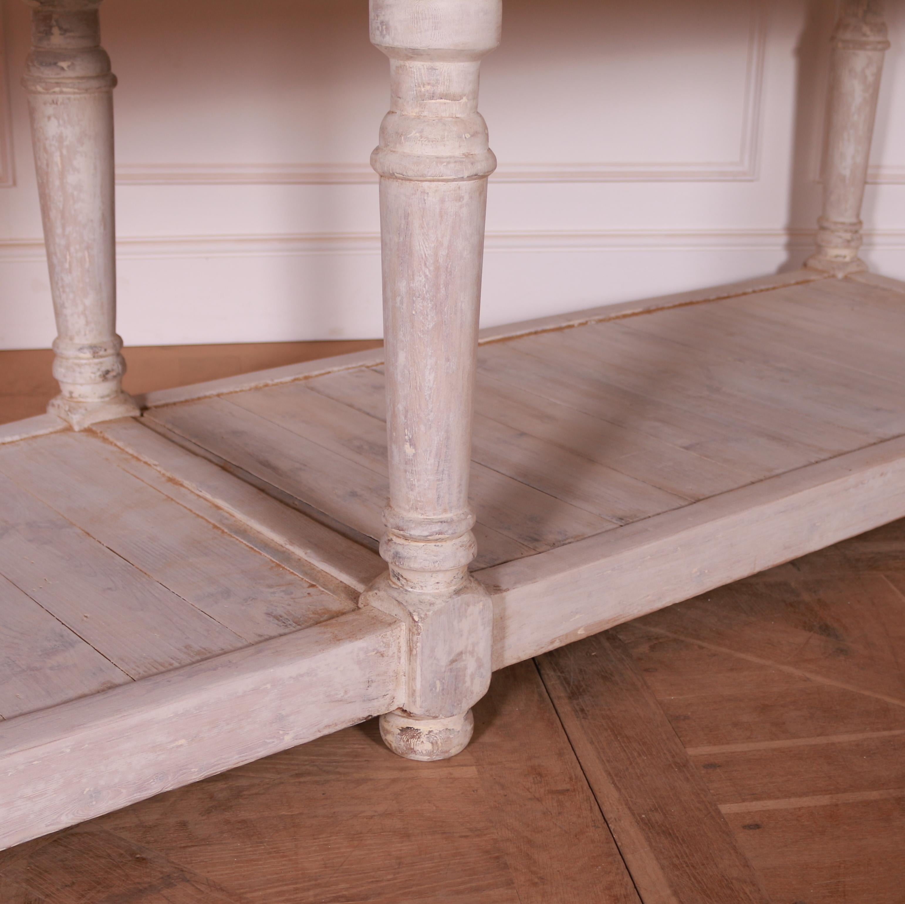 19th Century French Painted Drapers Table For Sale