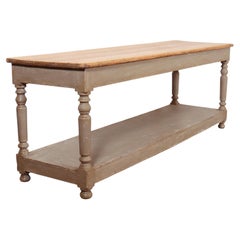 French Painted Drapers Table