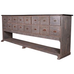 French Painted Dresser Base Console Table