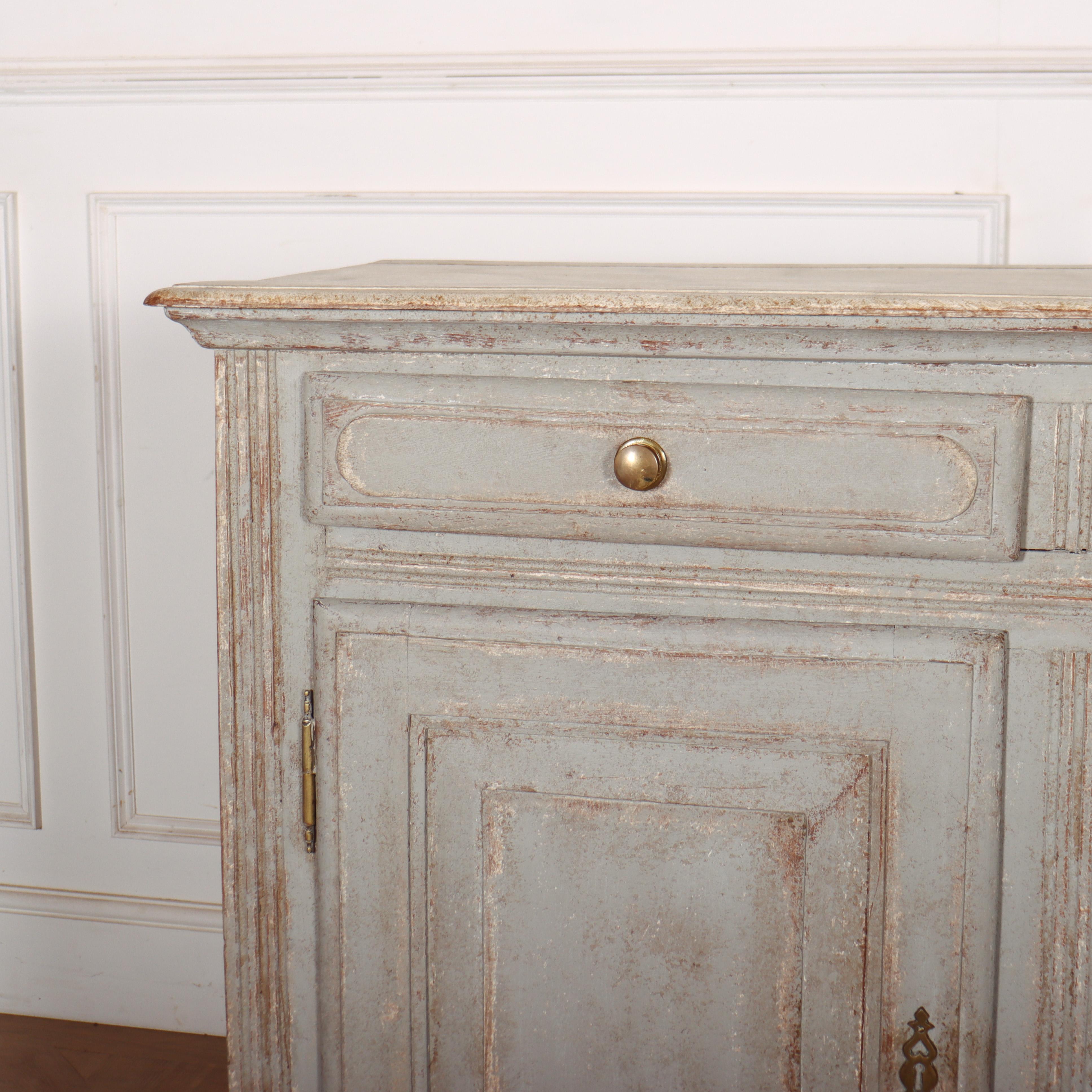 Very pretty early 19th century French painted oak enfilade with a faux marble top. 1820.

Code: 8526

Dimensions:
W: 74