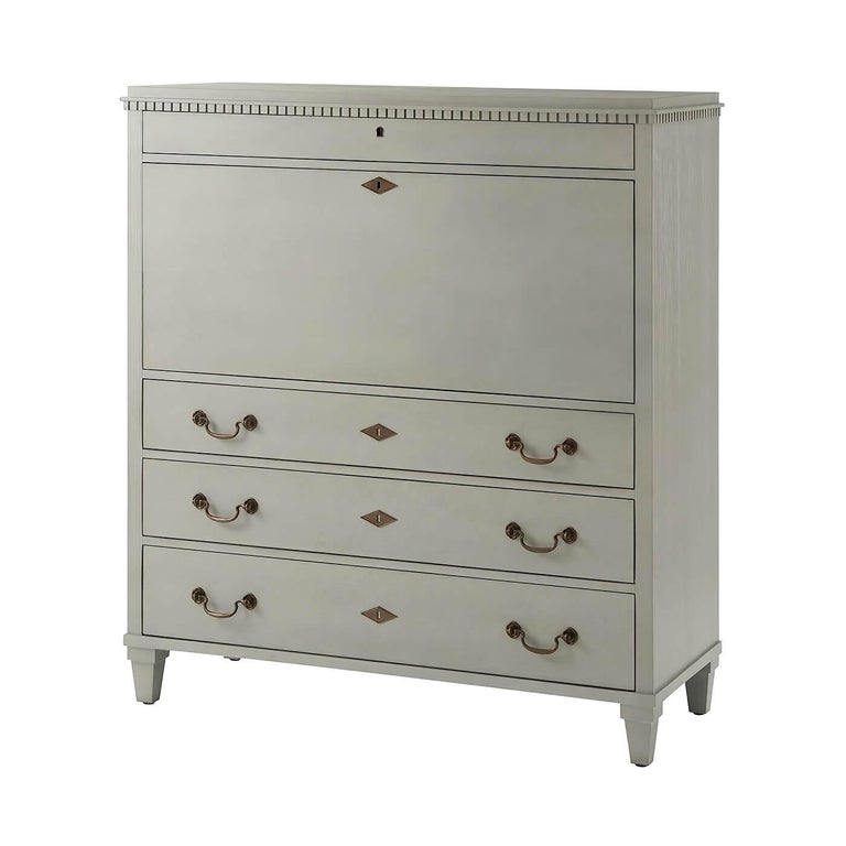 French Painted Fall Front Desk For Sale at 1stDibs front desk in french