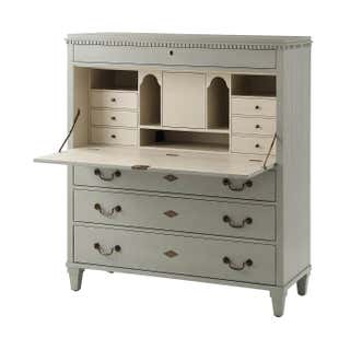A Rare Diminutive Chippendale Block Front Desk and Bookcase For Sale at ...