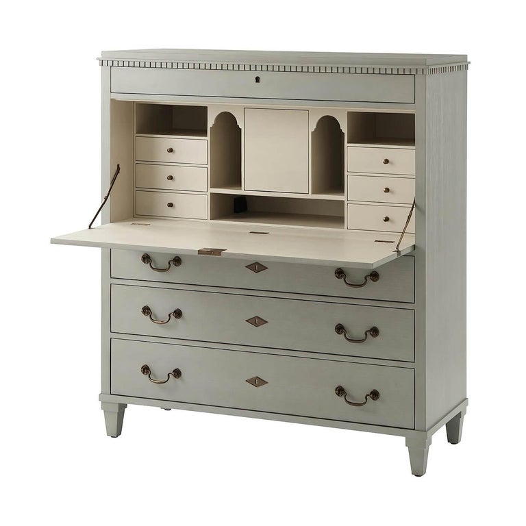 French Painted Fall Front Desk For Sale at 1stDibs front desk in french