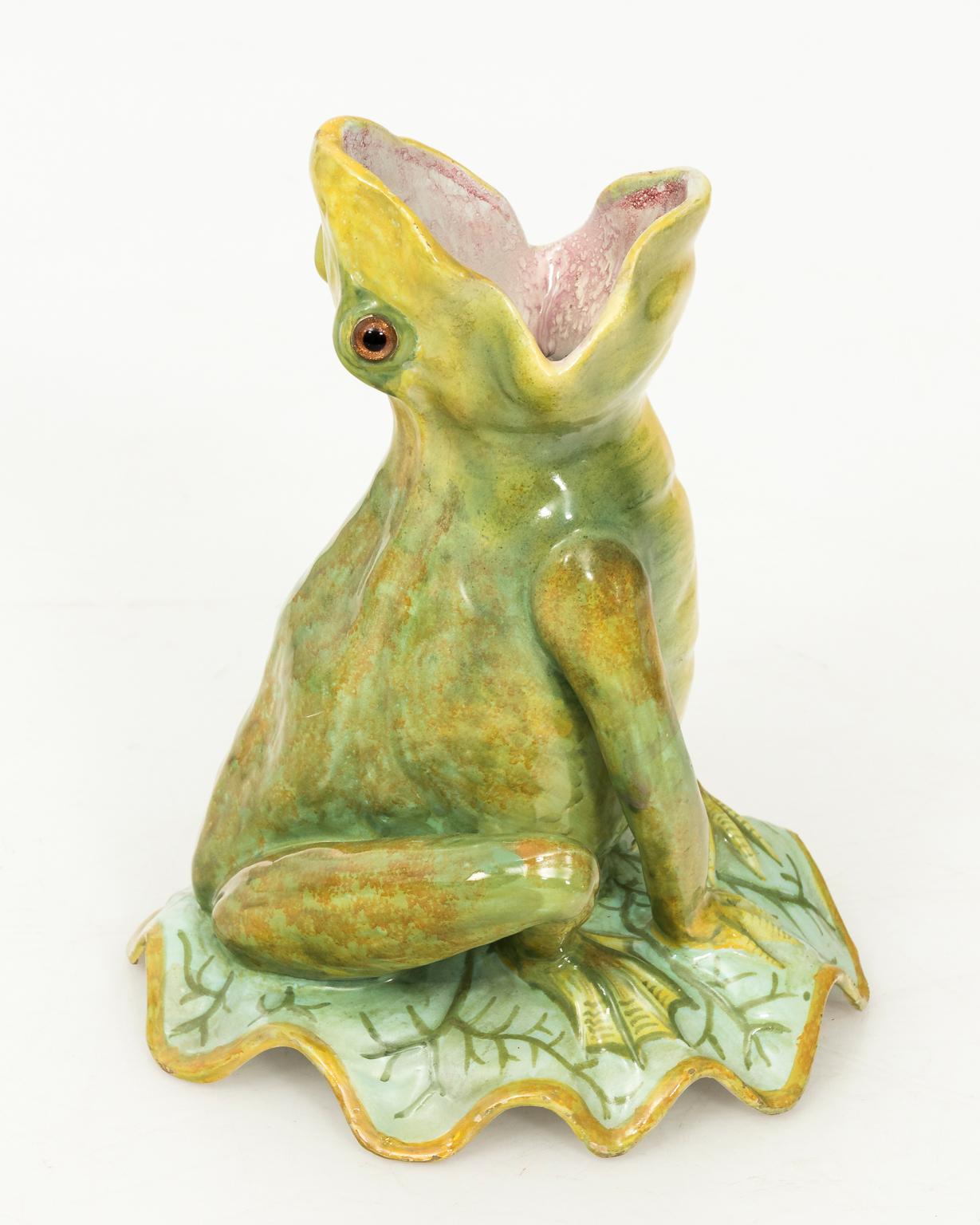 20th Century French Painted Frog