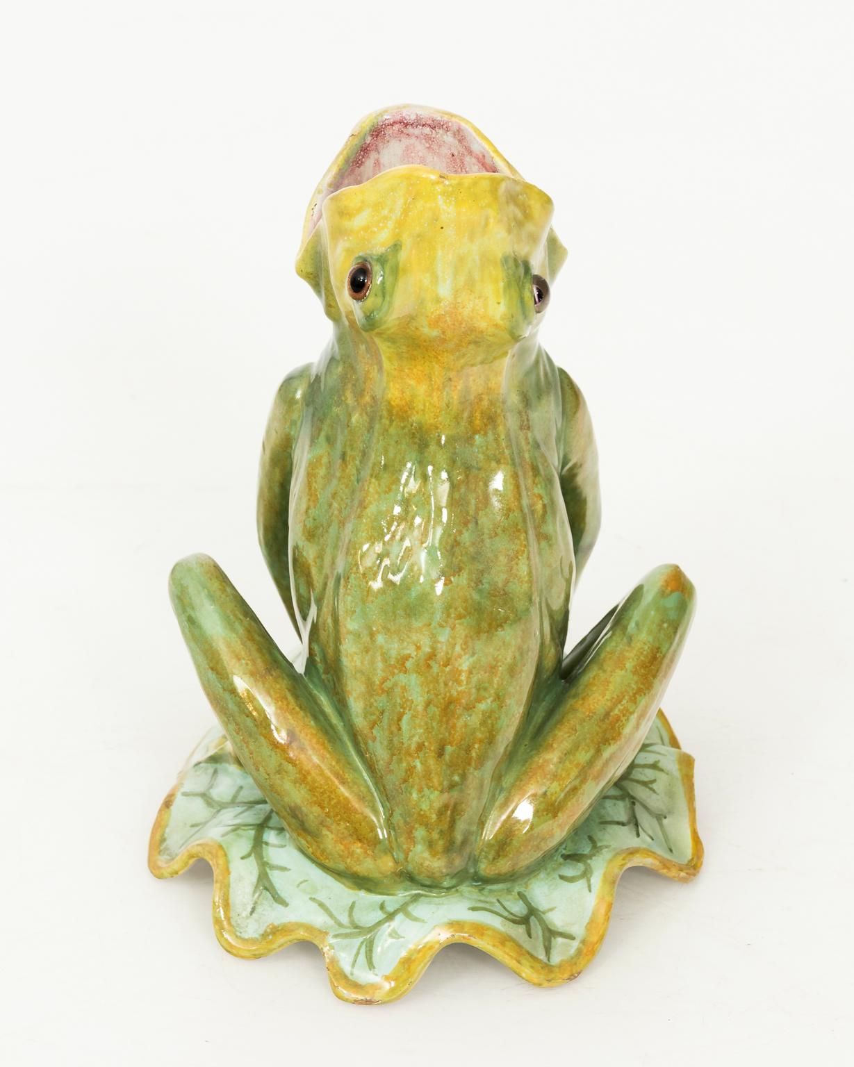 Ceramic French Painted Frog
