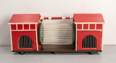 French Painted Garden House for Gerbils or Small pets circa 1970