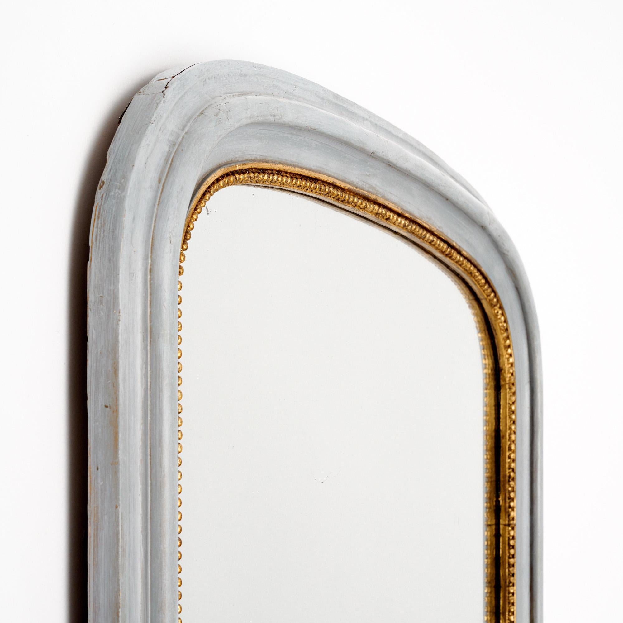 Mid-19th Century French Painted Grand Louis Philippe Mirror For Sale