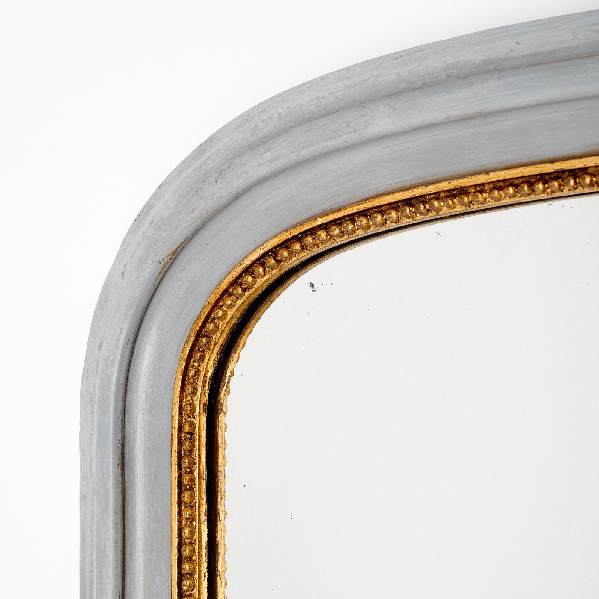French Painted Grand Louis Philippe Mirror For Sale 1