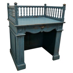 French Painted Hotel Restaurant Reception Hostess Greeting Station, Greeter