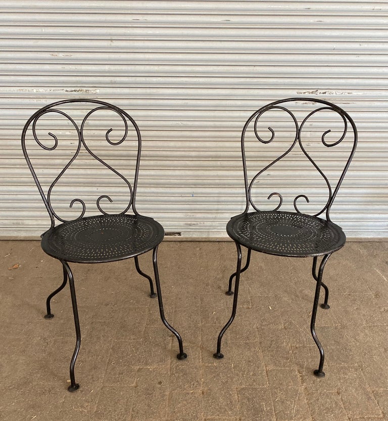 French Painted Iron Garden Set at 1stDibs