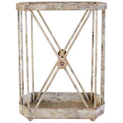 French Painted Iron Neoclassical Umbrella Cane Stand