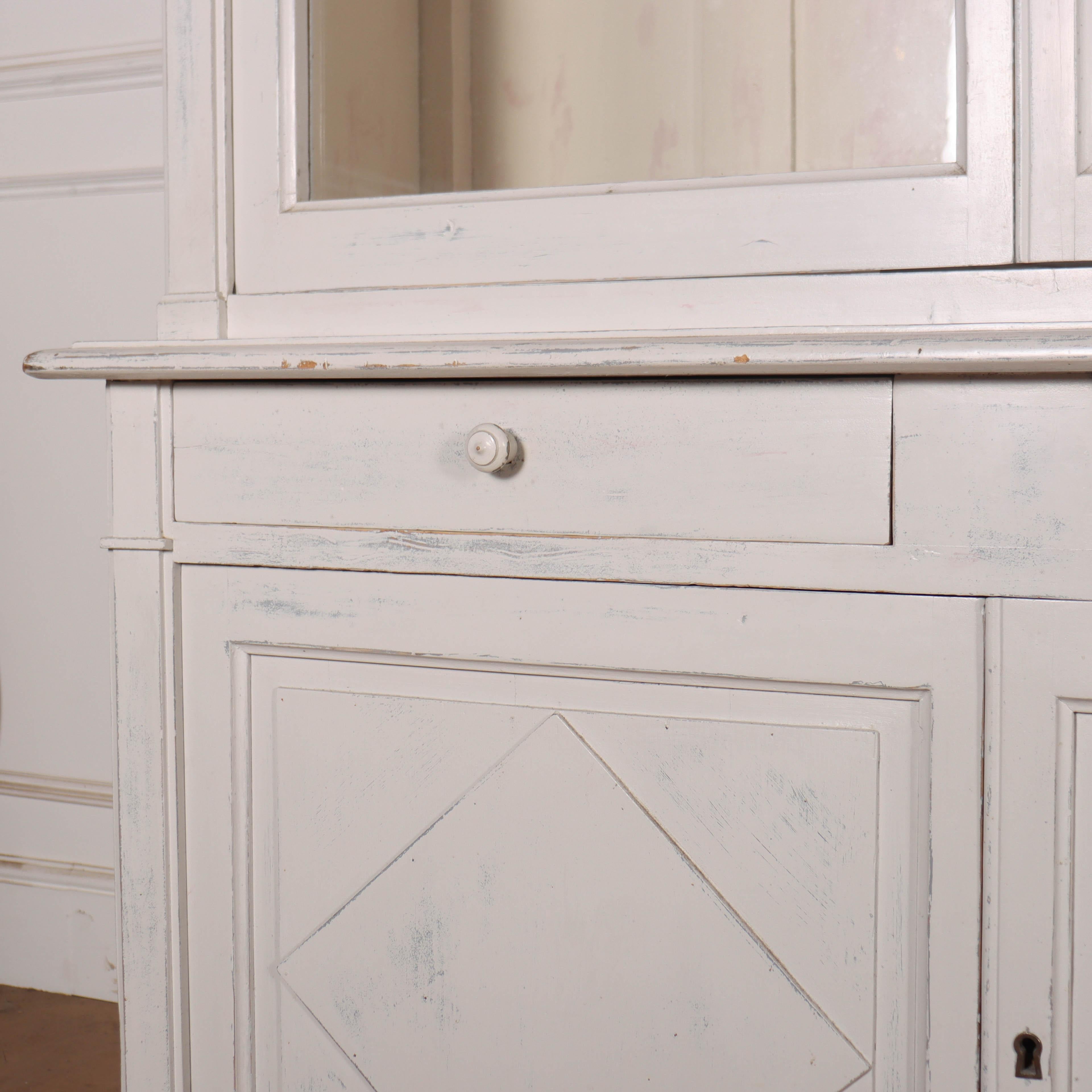 French Painted Kitchen Cabinet In Good Condition In Leamington Spa, Warwickshire