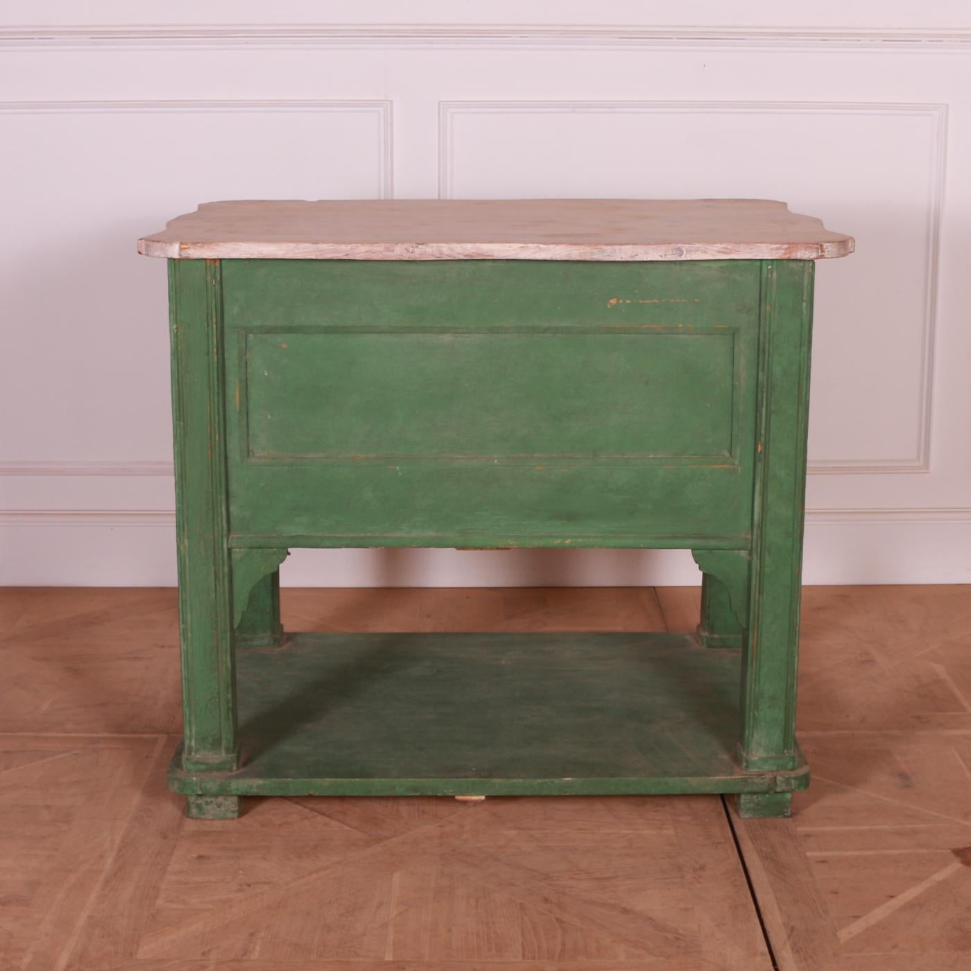 French Painted Kitchen Island 2