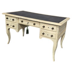 French Painted Kneehole Desk