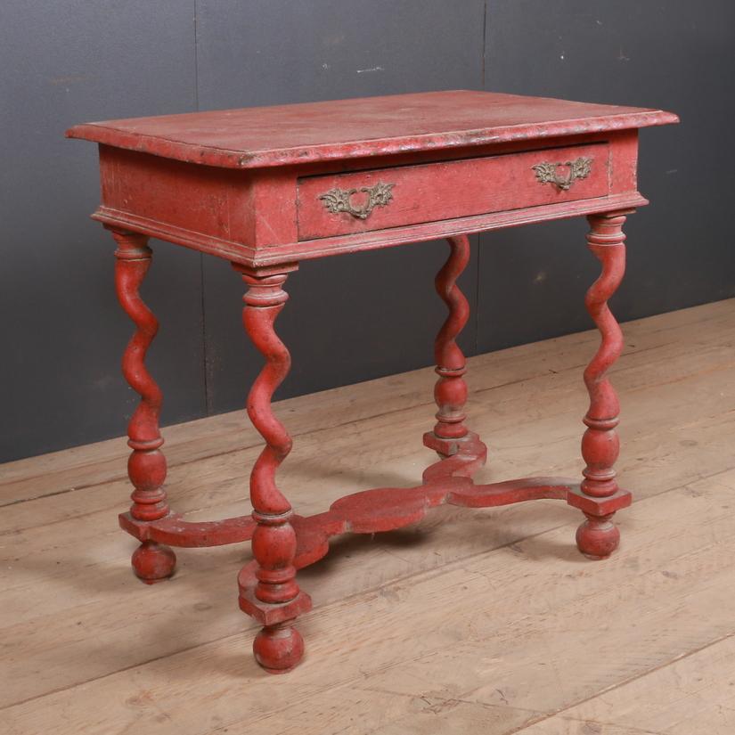 Hand-Painted French Painted Lamp Table
