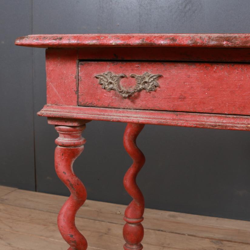 French Painted Lamp Table In Good Condition In Leamington Spa, Warwickshire