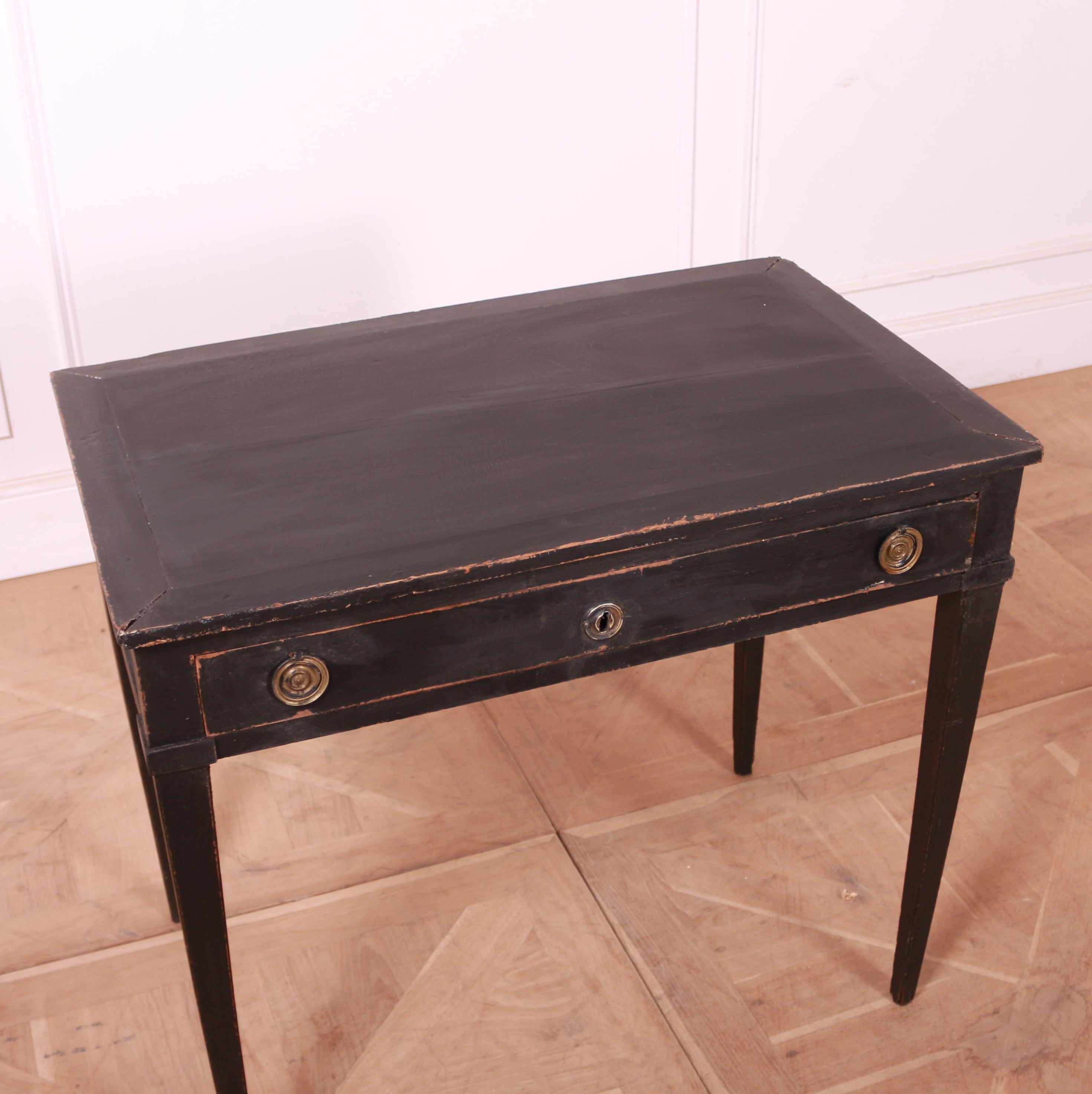 19th Century French Painted Lamp Table For Sale