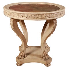 French Painted Lamp Table